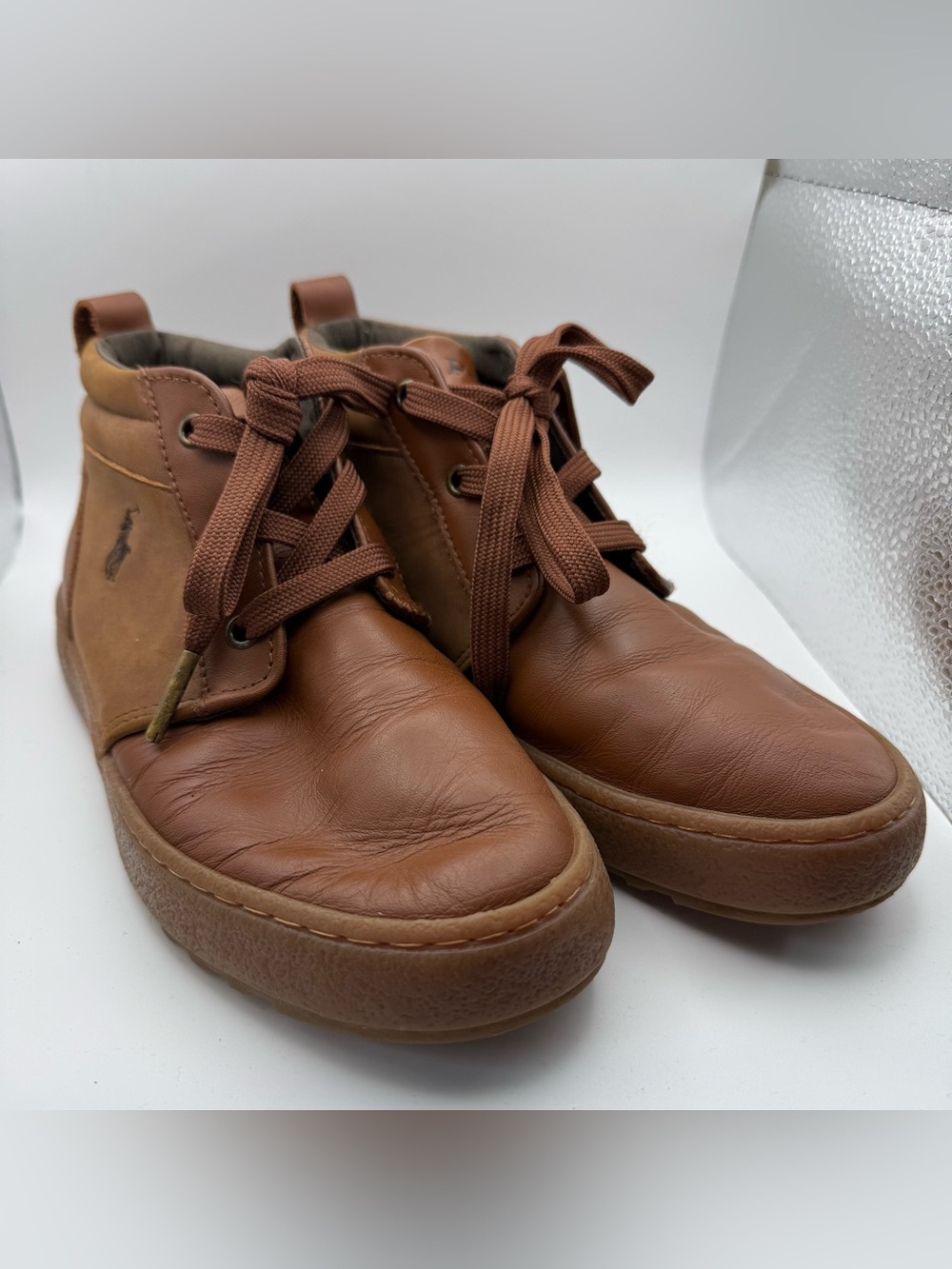 Polo Ralph Lauren Tan/Brown Camdyn Boys Shoes - Size 3